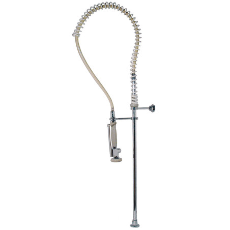 Mitigeurs evier essential douche amovible pour cuisine industrielle avec arrivee deau a la surface de levier