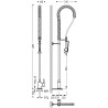 Mitigeurs evier essential mitigeur a douche amovible pour cuisine industrielle