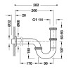 Siphon de lavabo telescopique et rotatif