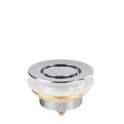 Bonde de vidage clic clac avec bouchon dissimule pour baignoire