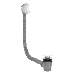 Bonde de vidage clic clac simple rapid avec trop plein pour baignoire