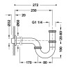 Siphon de lavabo telescopique et rotatif