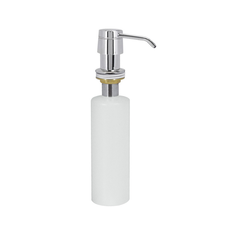 Distributeur de savon encastre au plan de toilette