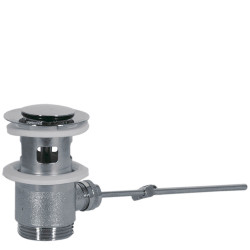Bonde de vidage automatique pour lavabo avec trop plein