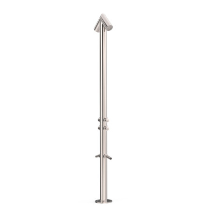 Especial essential colonne a double douche pour jardin ou piscine en acier inoxydable 316