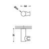 Support orientable pour douchette a main