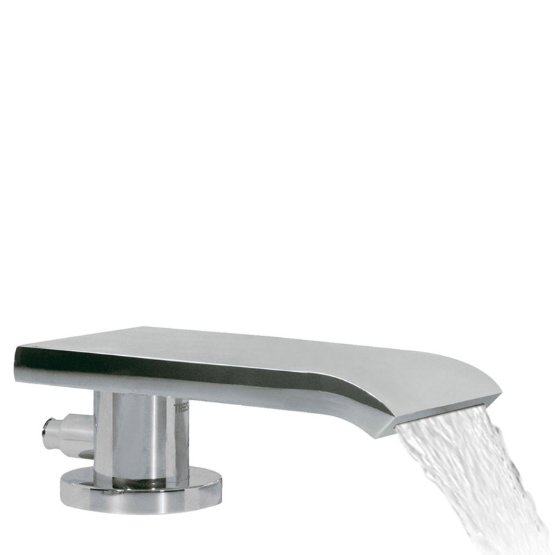 Bec fixe pour rebord de baignoire avec sortie deau en cascade
