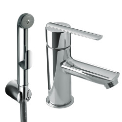 Mitigeur pour lavabo avec douche pour WC Douchette à main anticalcaire