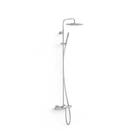 Over wall ensemble de robinet thermostatique mural a 3 voies pour baignoire et douche