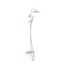 Over wall ensemble de robinet thermostatique mural a 3 voies pour baignoire et douche