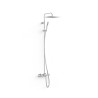 Over wall ensemble de robinet thermostatique mural a 3 voies pour baignoire et douche