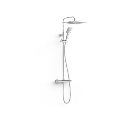 Over wall ensemble de robinet thermostatique mural a 2 voies pour douche