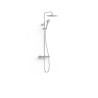 Over wall ensemble de robinet thermostatique mural a 2 voies pour douche