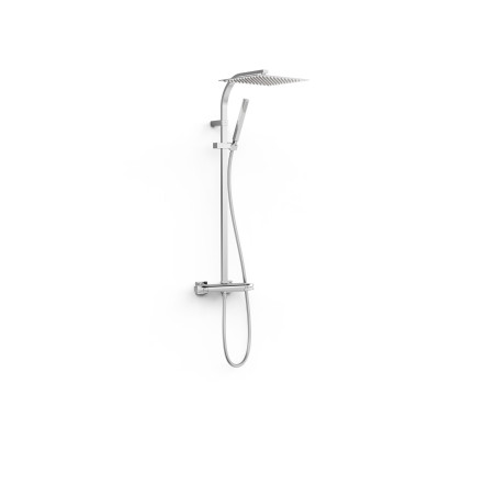 Over wall ensemble de robinet thermostatique mural a 2 voies pour douche