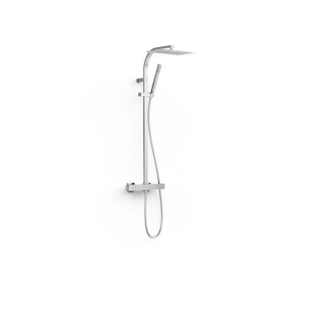 Over wall ensemble de robinet thermostatique mural a 2 voies pour douche
