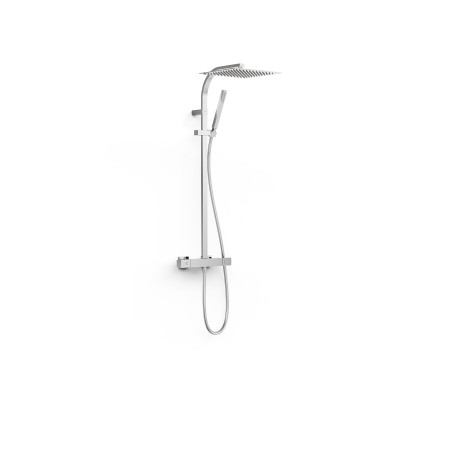 Over wall ensemble de robinet thermostatique mural a 2 voies pour douche
