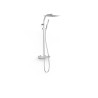 Over wall ensemble de robinet thermostatique mural a 2 voies pour douche
