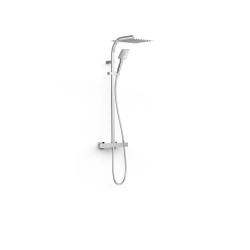Over wall ensemble de robinet thermostatique mural a 2 voies pour douche