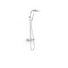 Over wall ensemble de robinet thermostatique mural a 2 voies pour douche