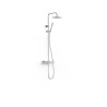 Over wall ensemble de robinet thermostatique mural a 2 voies pour douche