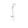 Over wall ensemble de robinet thermostatique mural a 2 voies pour douche