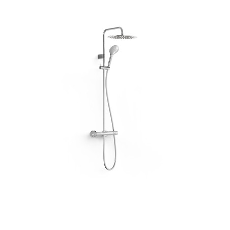 Over wall ensemble de robinet thermostatique mural a 2 voies pour douche