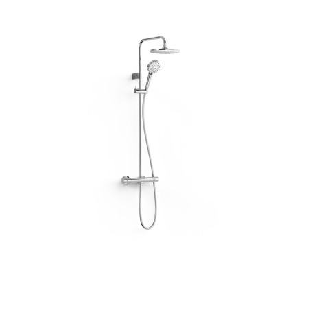 Over wall ensemble de robinet thermostatique mural a 2 voies pour douche