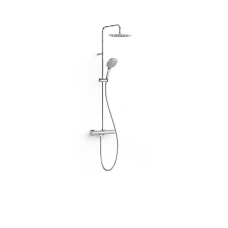 Over wall ensemble de robinet thermostatique mural a 2 voies pour douche