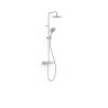 Over wall ensemble de robinet thermostatique mural a 2 voies pour douche