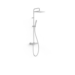 Over wall ensemble de robinet thermostatique mural a 2 voies pour douche