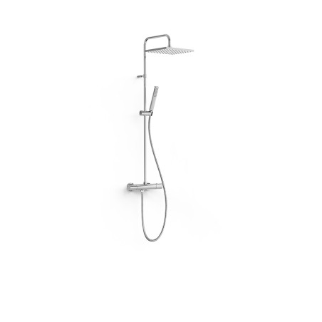 Over wall ensemble de robinet thermostatique mural a 2 voies pour douche
