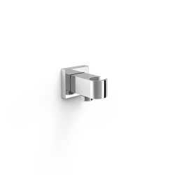 Support fixe avec arrivee deau pour douchette a main et flexible
