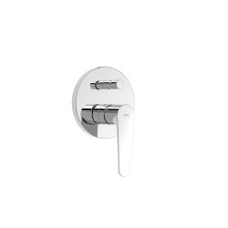 Flat tres mitigeur encastre a 2 voies pour douche