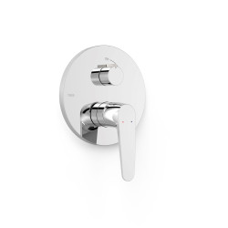 Flat tres piece apparente pour boîtier encastre rapid box 2 voies