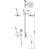 Flat kit mitigeur encastre a 2 voies rapid box pour douche