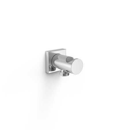 Support fixe avec arrivee deau pour douchette a main et flexible