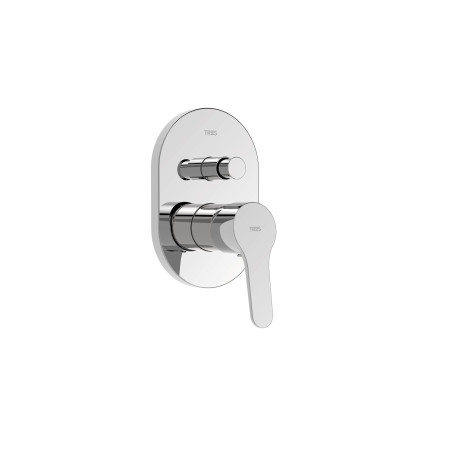 Base tres mitigeur encastre a 2 voies pour douche