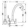 Base tres robinet mural a 1 eau de service ou lave mains