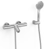 Base plus robinet thermostatique mural pour baignoire et douche