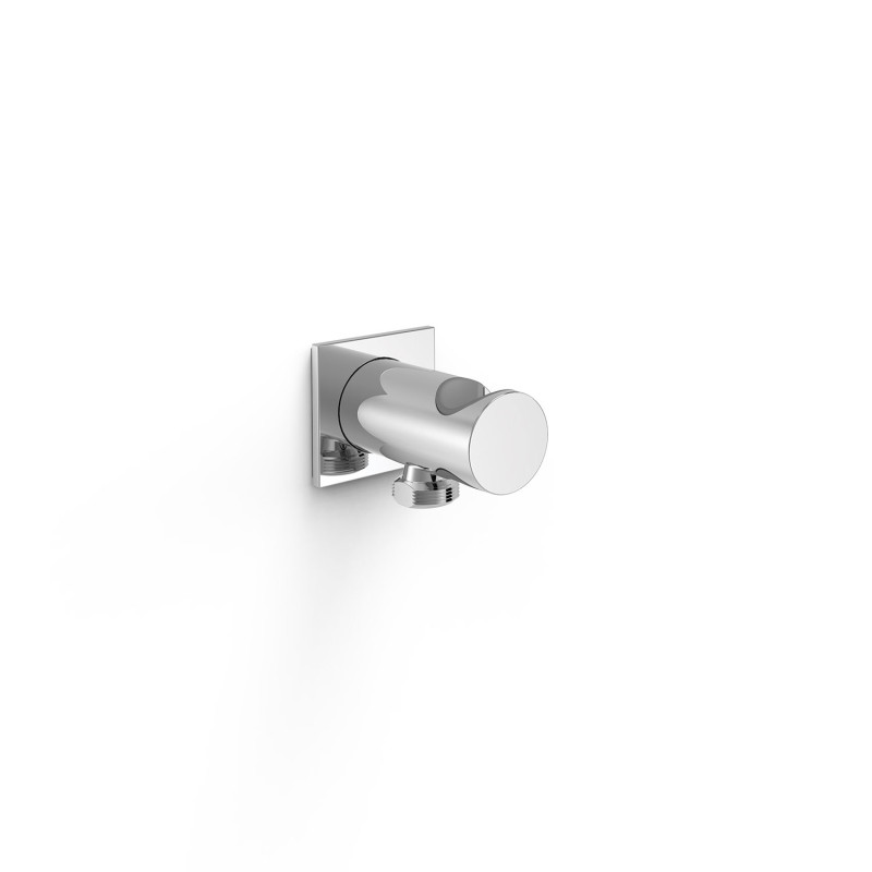 Support fixe avec arrivee deau pour douchette a main et flexible
