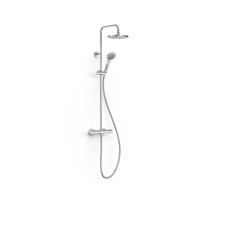 Base tres plus ensemble de robinet thermostatique mural a 2 voies pour douche
