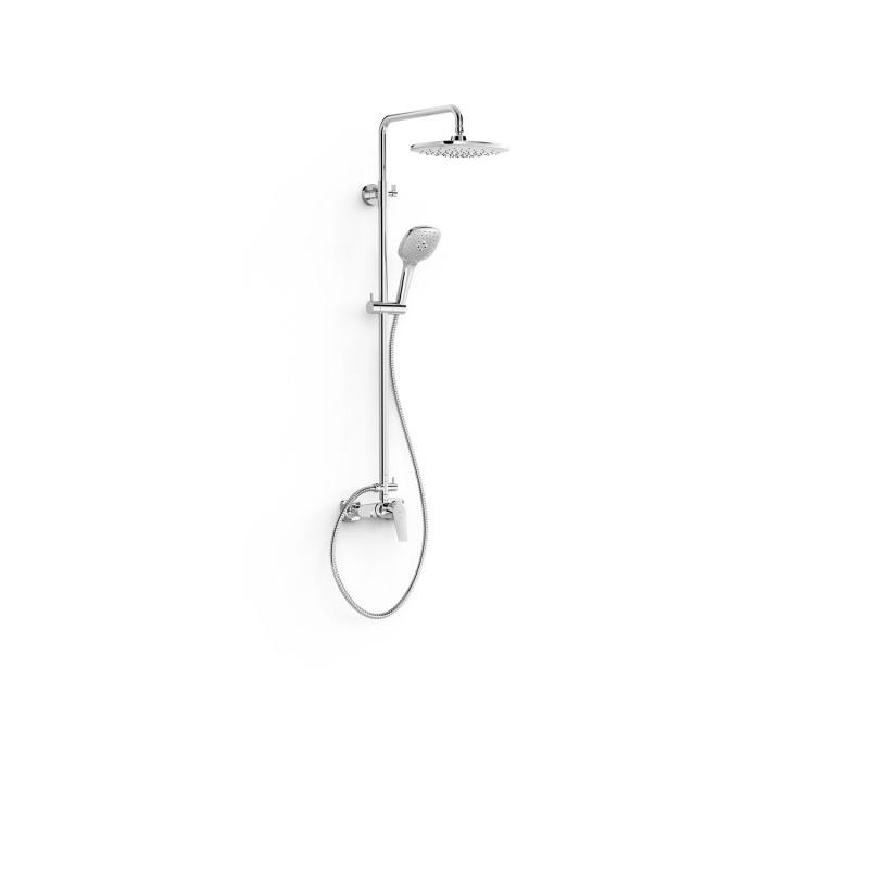 Canigo tres ensemble mitigeur mural a 2 voies pour douche