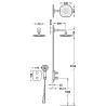 Canigo kit robinet thermostatique encastre therm box a 2 voies pour douche