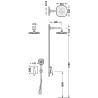 Canigo kit mitigeur encastre a 2 voies rapid box pour douche