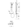 Canigo kit robinet thermostatique mural pour douche