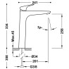 Canigo mitigeur xl pour lavabo