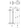 Canigo ensemble de mitigeur mural a 1 voie pour douche