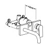 Kit de rallonge pour les mitigeurs encastres pour lavabo