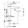 Flat mitigeur pour lavabo