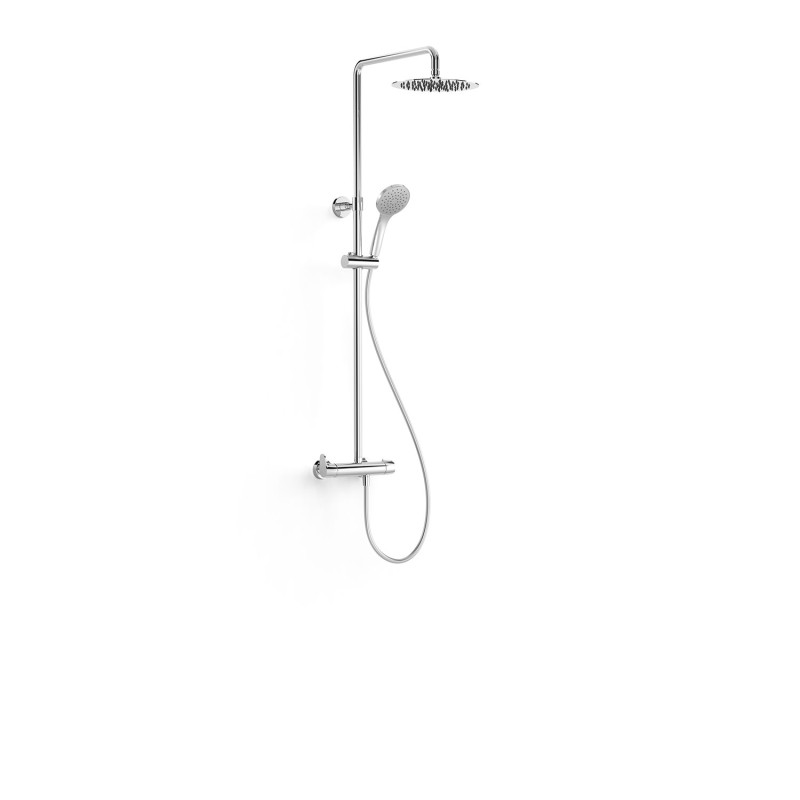 Ensemble mitigeur mural à 2 voies pour douche · Avec inverseur intégré